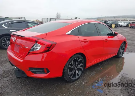 2021 Honda Civic Sport из США, поврежденный, VIN 2HGFC2F80MH545466